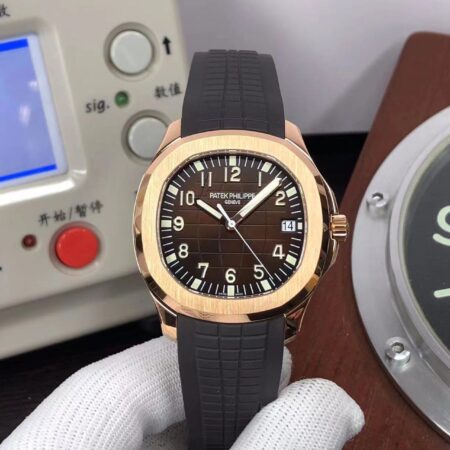 3KF Patek Philippe Aquanaut 5167R Rose Gold Brown Dial 324 Movement with Original Patek Box