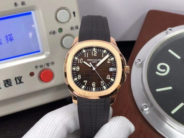 3KF Patek Philippe Aquanaut 5167R Rose Gold Brown Dial 324 Movement with Original Patek Box