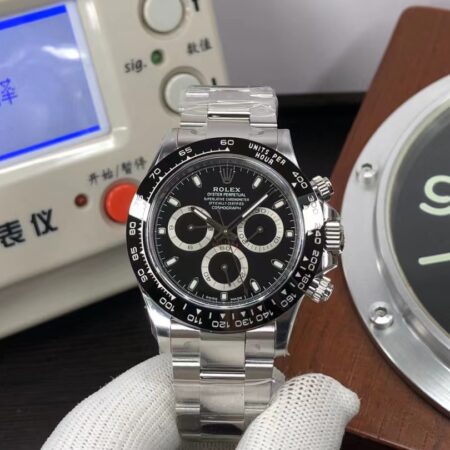Clean Factory Rolex Daytona 116500 904L Stainless Steel Case Black Dial DD4130 Movement with Original Rolex Box