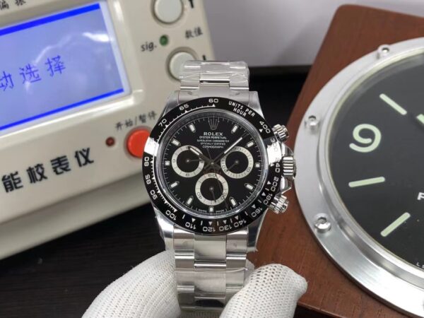 Clean Factory Rolex Daytona 116500 904L Stainless Steel Case Black Dial DD4130 Movement with Original Rolex Box