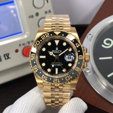 Super Clone Rolex GMT-Master II 126718 Black/Grey Ceramic Bezel DD3285 Movement with Original Rolex Box