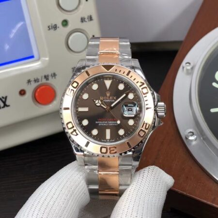VSF Rolex YachtMaster 126621 Rose Gold Brown Dial Dandong 3235 Movement with Original Rolex Box