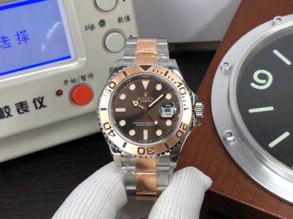 VSF Rolex YachtMaster 126621 Rose Gold Brown Dial Dandong 3235 Movement with Original Rolex Box