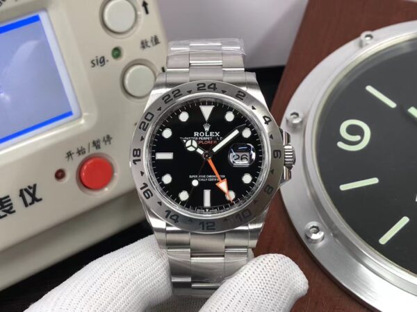 C+F Rolex Explorer II 904L Steel Case Black Dial Clone 3285 Movement with Original Rolex Box