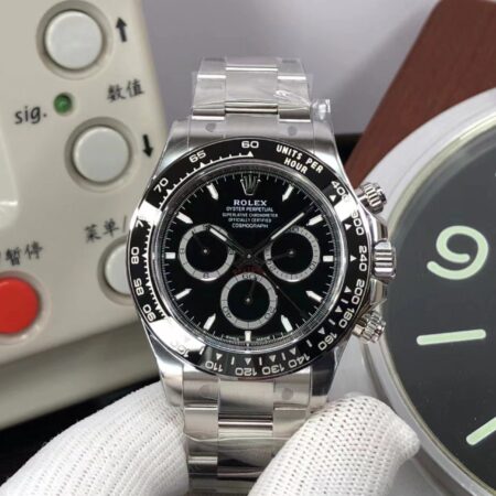 Clean Factory Rolex Daytona 126500 Black Dial SH4131 Movement with Original Rolex Box