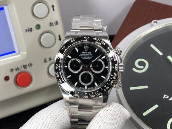 Clean Factory Rolex Daytona 126500 Black Dial SH4131 Movement with Original Rolex Box