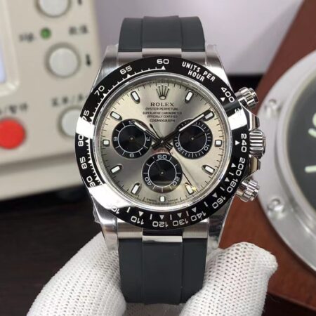1:1 Exact Replica Rolex Daytona 116519LN Grey Dial with Super Clone 4130 Movement from Clean Factory