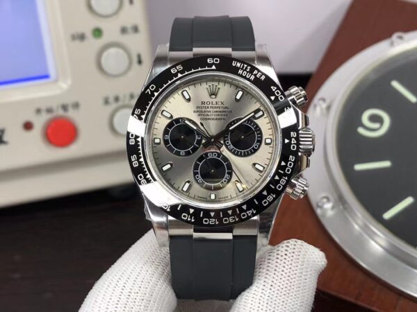 1:1 Exact Replica Rolex Daytona 116519LN Grey Dial with Super Clone 4130 Movement from Clean Factory