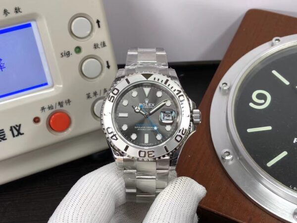 VS Factory Rolex YachtMaster 116622 Grey Dial 3135 Movement with Original Rolex Box