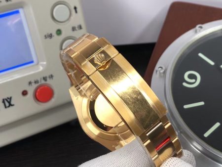 VS Factory Rolex Submariner Full Yellow Gold Black Dial DD3135 with Original Rolex Box - Image 9