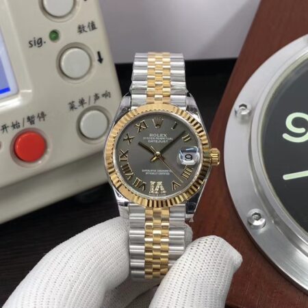 TW Factory Rolex Datejust 31mm Yellow Gold Rome Hour Markers with Original Rolex Box