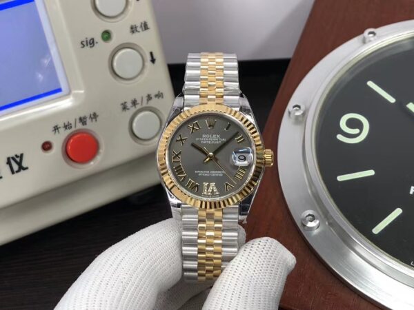 TW Factory Rolex Datejust 31mm Yellow Gold Rome Hour Markers with Original Rolex Box