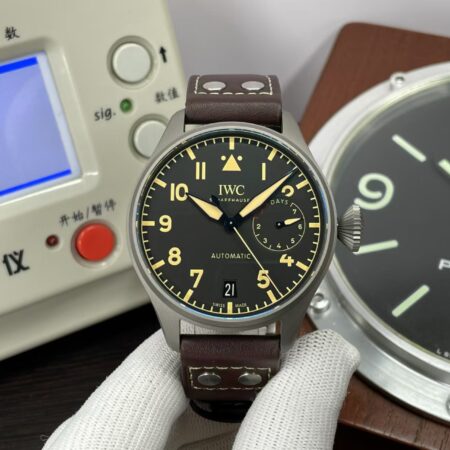 Super Quality Replica IWC Big Pilot IW501004 Titanium Case Real Power Reserve with Clone 52110 Movement