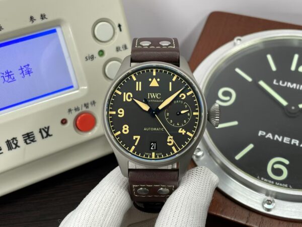 Super Quality Replica IWC Big Pilot IW501004 Titanium Case Real Power Reserve with Clone 52110 Movement