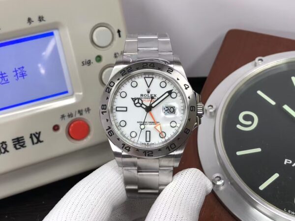CF Rolex Explorer II 226570 904L Stainless Steel Case White Dial Super 3285 Movement with Original Rolex Box