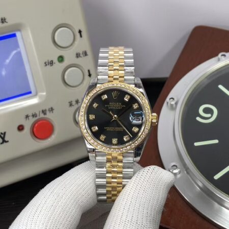 TWF Rolex Datejust 31mm m278383 Two Tone Black Diamond Dial with Original Rolex Box