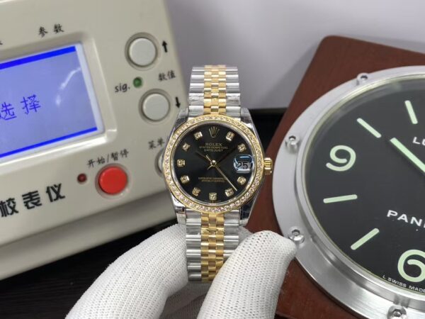 TWF Rolex Datejust 31mm m278383 Two Tone Black Diamond Dial with Original Rolex Box
