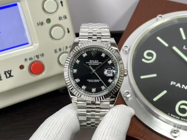 CF Rolex Datejust 41mm 126334 Black Diamond Dial with SH3235 Movement with Original Rolex Box