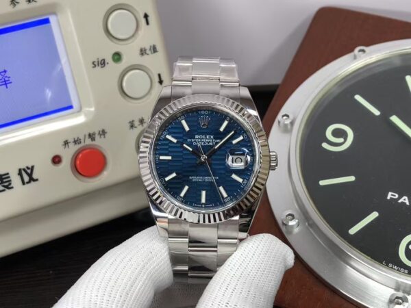 CF Rolex Datejust II 41mm m126334-0031 Wavy Dial Pattern SH3235 with Original Rolex Box