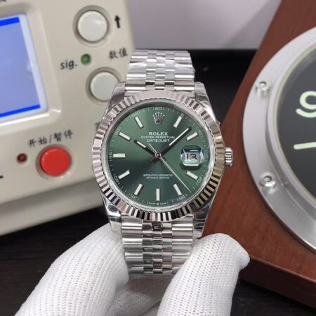 CF Rolex Datejust II 41mm m126334-0028 Green Dial SH3235 with Original Rolex Box