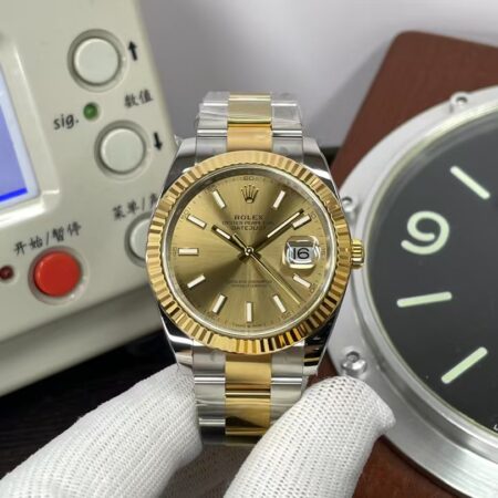CF Rolex Datejust II 41mm m126333-0009 Two Tone Gold Dial SH3235 Movement with Original Rolex Box