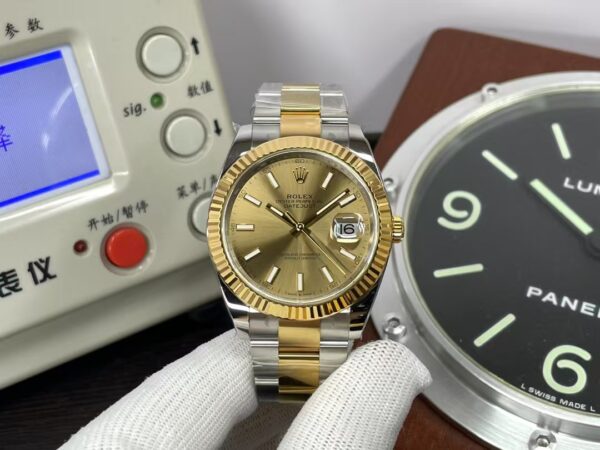 CF Rolex Datejust II 41mm m126333-0009 Two Tone Gold Dial SH3235 Movement with Original Rolex Box