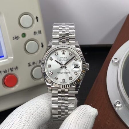 TWF Rolex Datejust 31mm m178274-0018 White Dial Clone 2236 Movement with Original Rolex Box