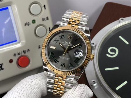 CF Rolex Datejust II 41mm m126333-0020 Two Tone Green Rome Markers with Original Rolex Box - Image 3