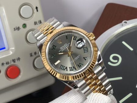 CF Rolex Datejust II 41mm m126333-0020 Two Tone Green Rome Markers with Original Rolex Box - Image 5