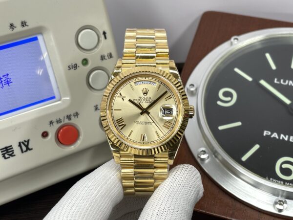 CBDF Rolex Day-Date 40mm Yellow Gold Super Clone 3255 Movement with Original Rolex Box