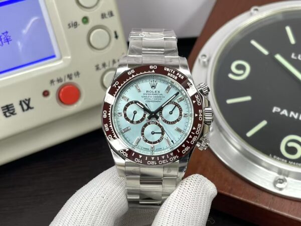 CF Rolex Daytona m126506-0002 Ice Blue Dial Super Clone 4131 Movement with Original Rolex Box