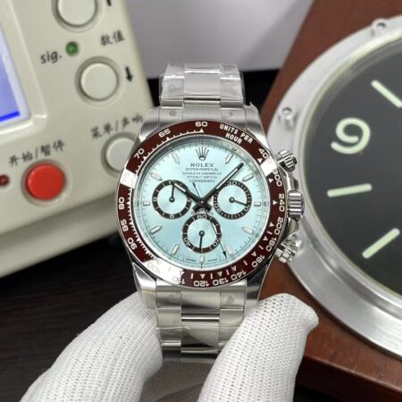 CF Rolex Daytona m126506-0001 Ice Blue Dial Super Clone 4131 Movement with Original Rolex Box