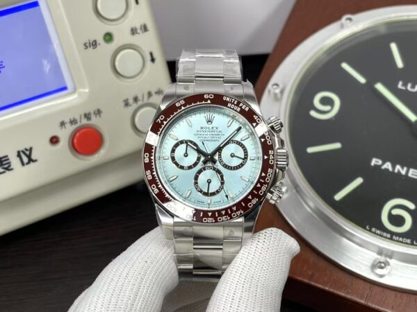 CF Rolex Daytona m126506-0001 Ice Blue Dial Super Clone 4131 Movement with Original Rolex Box