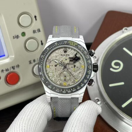 DiWF Rolex Daytona Space Mission Grey Dial Super Clone 4130 Movement with Original Rolex Box