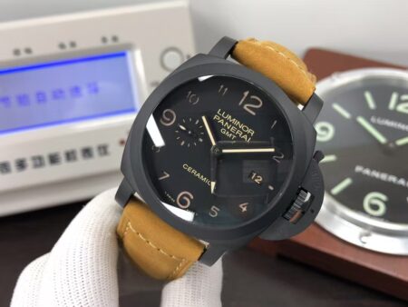 Premium Replica Panerai PAM 441 Luminor 3 Days GMT Ceramica with Super Clone P.9001 Movement - Image 3