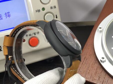 Panerai Luminor 3 Days GMT PAM 1441 Ceramic Case Black Dial Brown Leather Strap Super Clone P.9010 - Image 6