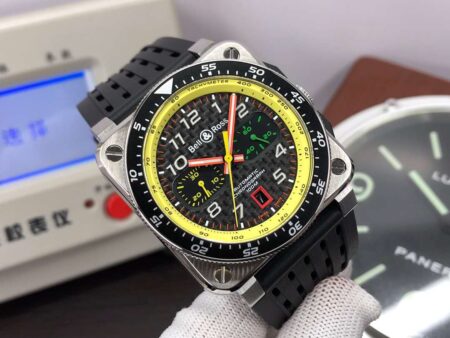 Bell Ross Instruments BR03-94 Chrono BR-Cal.301 Movement Black Dial Black Rubber Band - Image 2