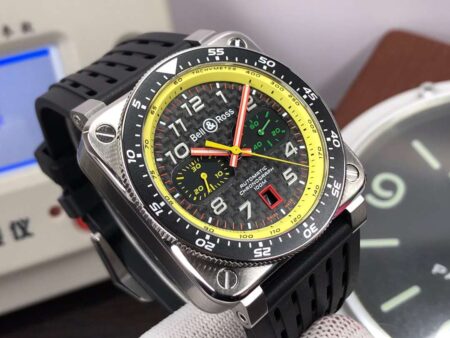 Bell Ross Instruments BR03-94 Chrono BR-Cal.301 Movement Black Dial Black Rubber Band - Image 4