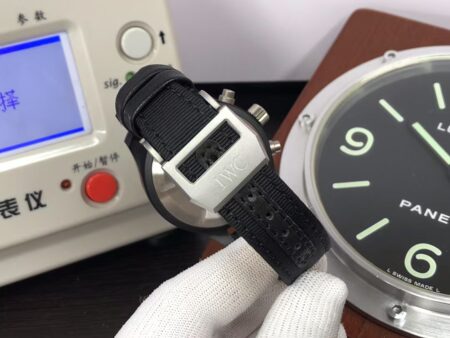 IWC Top Gun IW389101 Ceramic Case Black Dial Black Nylon Band with Clone 69380 Movement - Image 9