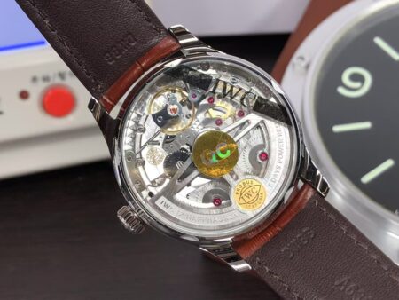 IWC Portuguese 7 Days Power Reserve IW500704 White Dial Brown Leather Strap Clone 52010 Movement - Image 8
