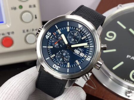 IWC AquaTimer Chrono Expedition Jacques-Yves Cousteau Blue Dial with Clone 79320 Movement - Image 3