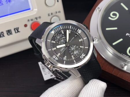 IWC AquaTimer IW379506 Stainless Steel Case Grey Dial Black Rubber Band with Clone 79320 Movement - Image 4
