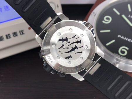 IWC AquaTimer IW379506 Stainless Steel Case Grey Dial Black Rubber Band with Clone 79320 Movement - Image 8