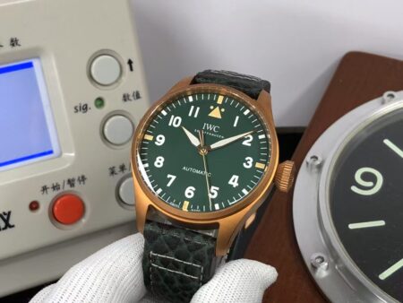 IWC Big Pilot IW329702 Bronze Case Green Dial Green Leather Strap with Clone 82100 Movement - Image 5