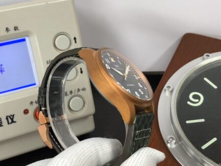IWC Big Pilot IW329702 Bronze Case Green Dial Green Leather Strap with Clone 82100 Movement - Image 6