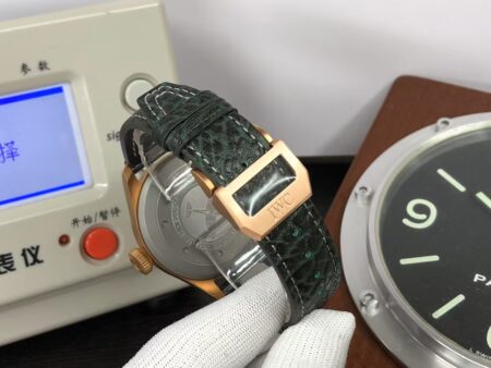 IWC Big Pilot IW329702 Bronze Case Green Dial Green Leather Strap with Clone 82100 Movement - Image 9