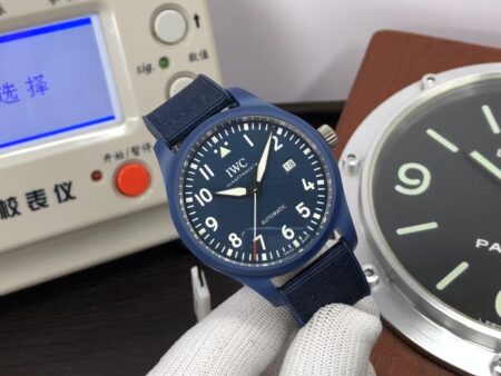 IWC Laureus Mark XVIII IW328101 Blue Ceramic Case Blue Dial Blue Nylon Band - Image 2