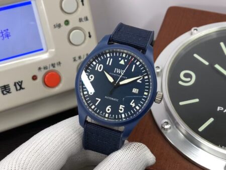 IWC Laureus Mark XVIII IW328101 Blue Ceramic Case Blue Dial Blue Nylon Band - Image 3