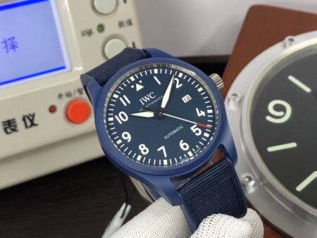 IWC Laureus Mark XVIII IW328101 Blue Ceramic Case Blue Dial Blue Nylon Band - Image 4