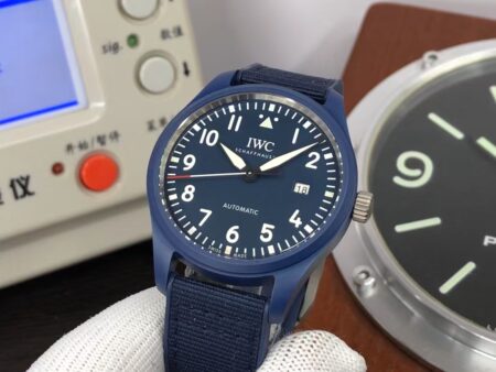 IWC Laureus Mark XVIII IW328101 Blue Ceramic Case Blue Dial Blue Nylon Band - Image 5